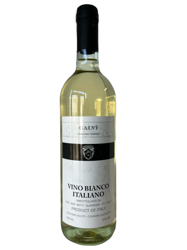 Vino Bianco di Toscane IGT , elegante witte wijn van Chardonnay en Trebbiano