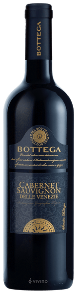 Cabernet Sauvignon IGT Trevenezie 2020 - Bottega, intens rood, kruidig, rond, droog, zachte tannines
