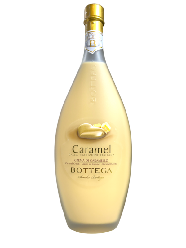Caramel Cream - Zachte volle crème likeur met caramel en grappa - Bottega 50 cl.