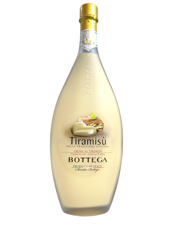 Tiramisu Cream - crème likeur met traditionele Tiramisu smaak - Bottega 50 cl.