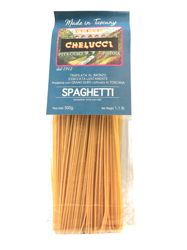 Spaghetti - 500 gram- Pasta Semola di Grano Duro, griesmeelpasta van Toscaanse durumtarwe.
